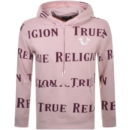 Product Image for True Religion Trademark Logo Hoodie Pink