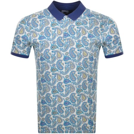 Product Image for Pretty Green Campbell Paisley Polo T Shirt Purple