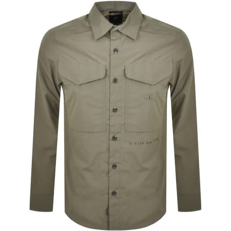 Product Image for G Star Raw Cargo Long Sleeved Shirt Khaki