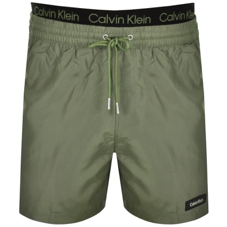 Product Image for Calvin Klein Logo Swim Shorts Khaki