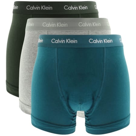 Product Image for Calvin Klein Underwear 3 Pack Trunks Dark Green
