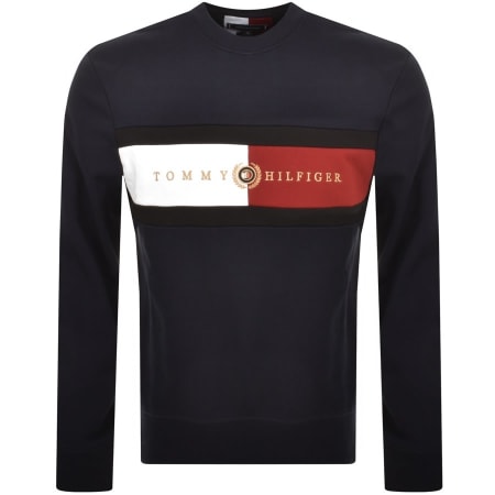 Product Image for Tommy Hilfiger Logo Sweatshirt Navy