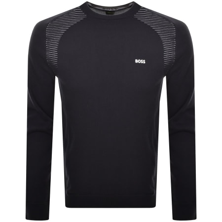 Product Image for BOSS Ramal Knit Sweatshirt Navy