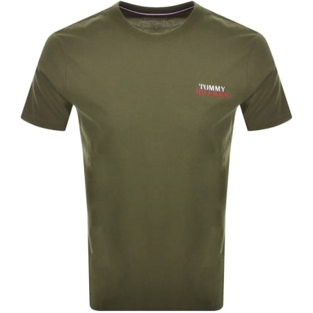 Product Image for Tommy Hilfiger Logo T Shirt Green