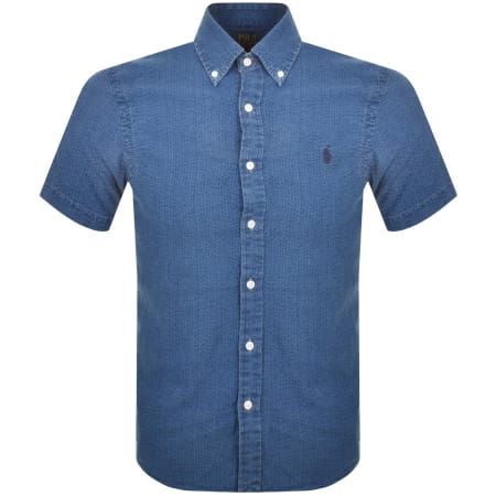 Product Image for Ralph Lauren Seersucker Short Sleeve Shirt Blue