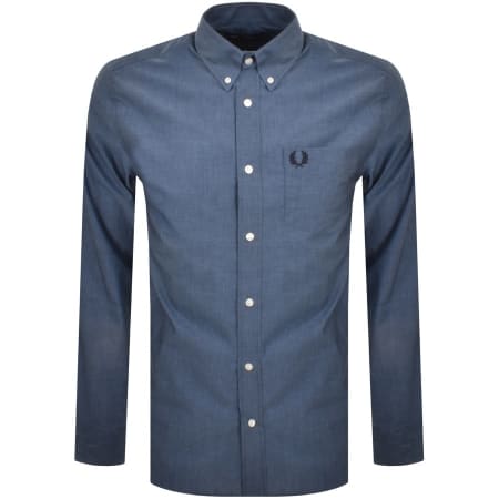 Product Image for Fred Perry Long Sleeve Shirt Navy