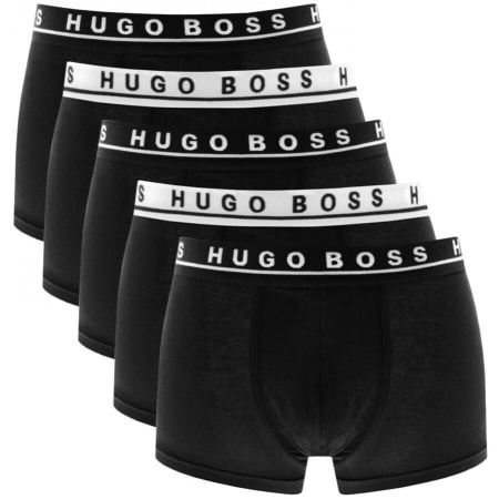 Product Image for BOSS Underwear Five Pack Boxer Trunks Black