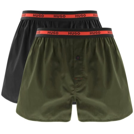Product Image for HUGO Double Pack Boxers Black