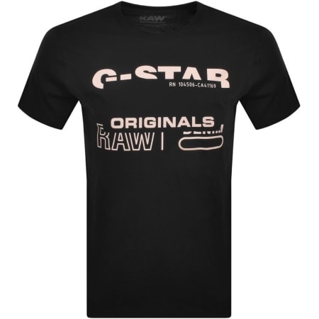 Product Image for G Star Raw Logo T Shirt Black