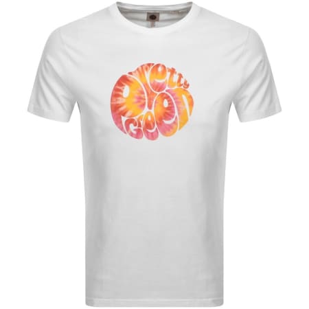 Product Image for Pretty Green Tie Dye Logo T Shirt White