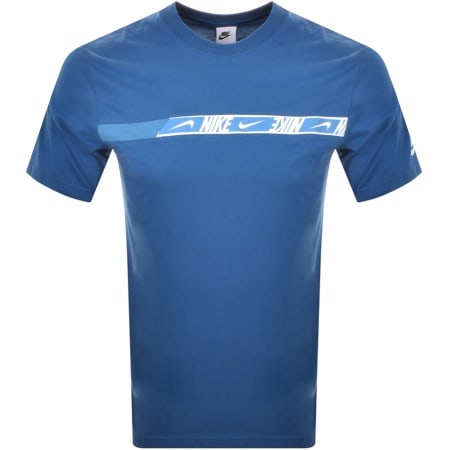 Product Image for Nike Repeat Logo T Shirt Blue