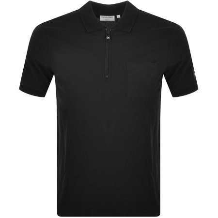 Product Image for Calvin Klein Tech Repreve Zip Polo T Shirt Black