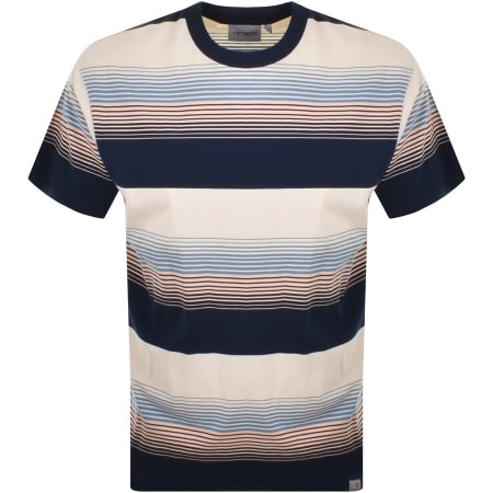 Product Image for Carhartt Hanmore Stripe T Shirt Navy