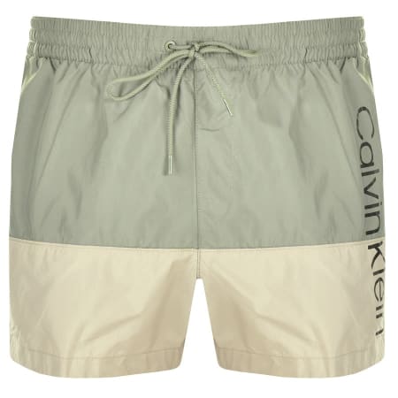 Product Image for Calvin Klein Logo Swim Shorts Khaki