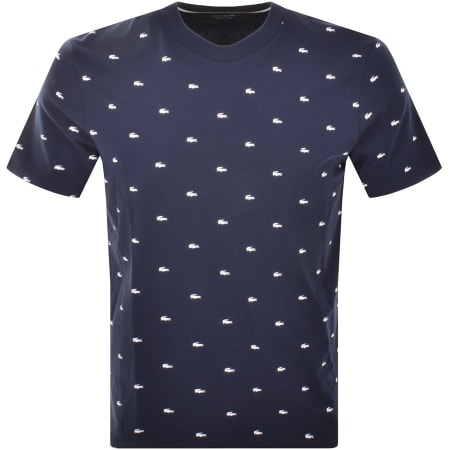 Product Image for Lacoste Loungewear Crew Neck T Shirt Navy