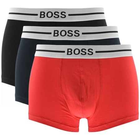 Product Image for BOSS Underwear Triple Pack Boxer Trunks Red