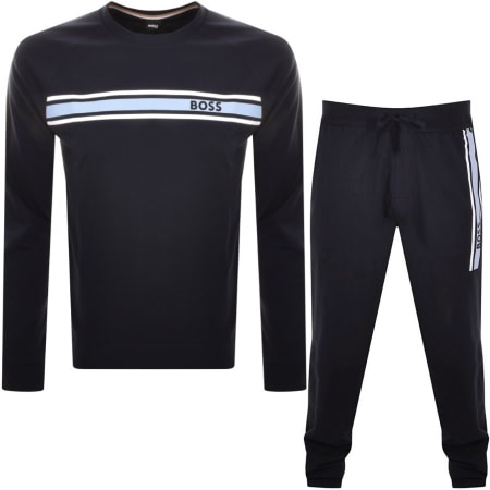 Product Image for BOSS Bodywear Lounge Tracksuit Navy