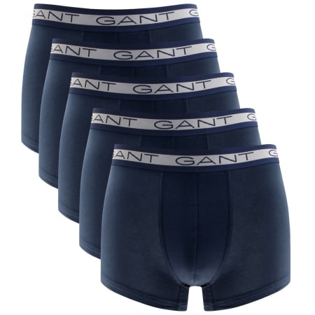 Product Image for Gant Five Pack Stretch Boxer Trunks Navy