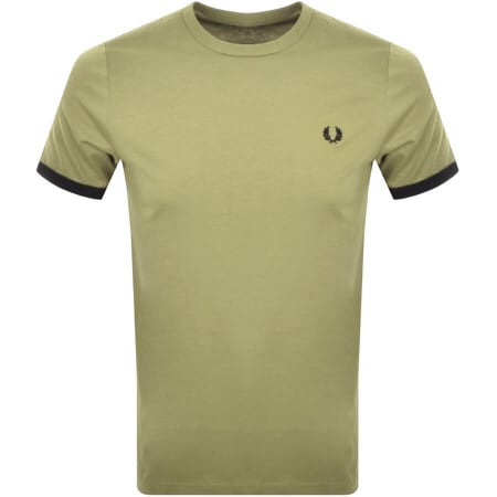 Product Image for Fred Perry Ringer T Shirt Green