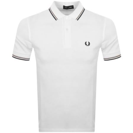Product Image for Fred Perry Twin Tipped Polo T Shirt White