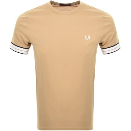 Product Image for Fred Perry Tramline Pique T Shirt Beige