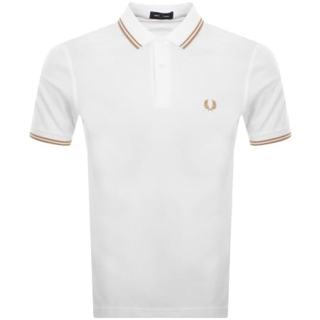 Product Image for Fred Perry Twin Tipped Polo T Shirt White