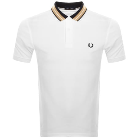 Product Image for Fred Perry Tramline Tipped Polo T Shirt White