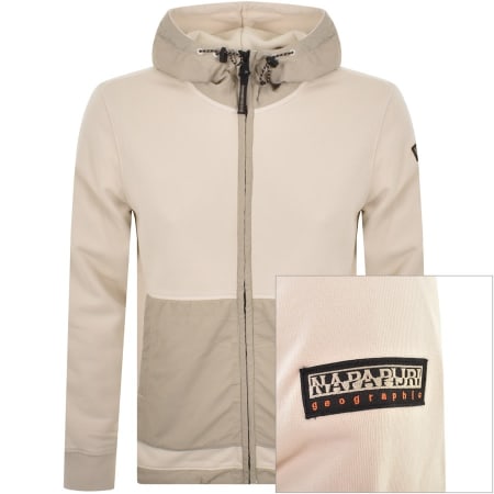 Product Image for Napapijri Noasca Full Zip Hoodie Cream