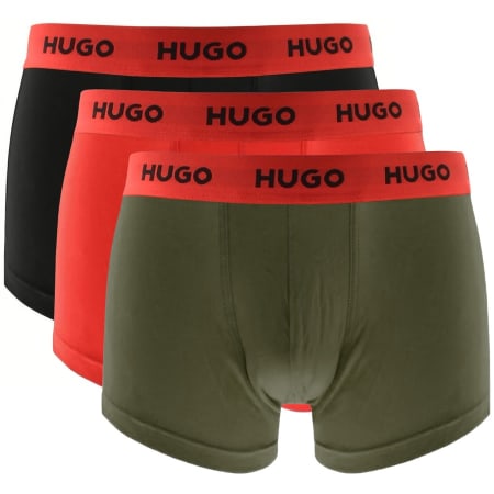 Product Image for HUGO Triple Pack Boxer Trunks Red