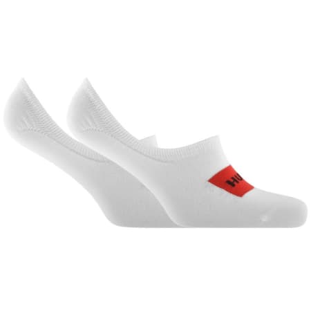 Product Image for HUGO 2 Pack Low Cut Trainer Socks White