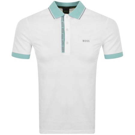 Product Image for BOSS Paule 4 Jersey Polo T Shirt White