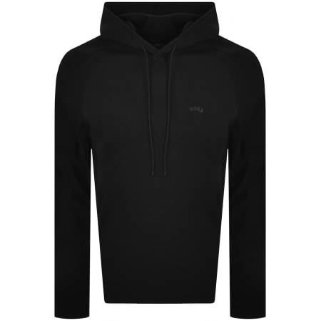 Product Image for BOSS Soody Curved Hoodie Black