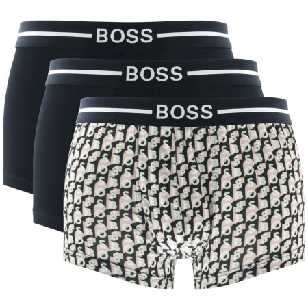 Product Image for BOSS Underwear Triple Pack Boxer Trunks Navy