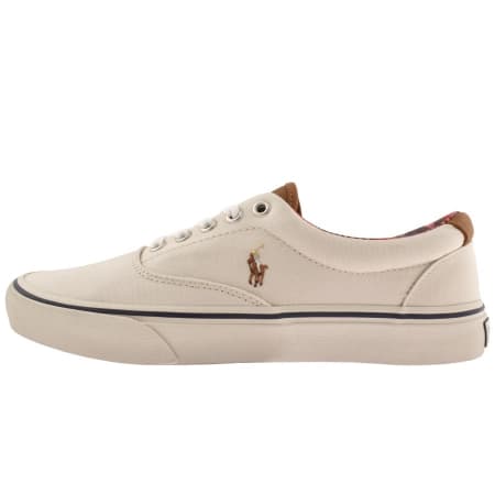 Product Image for Ralph Lauren Keaton Canvas Trainers Beige
