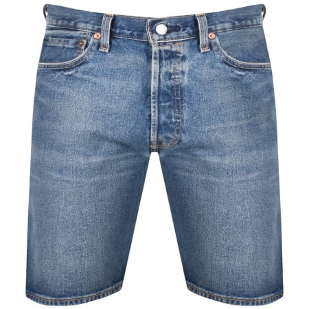 Product Image for Levis Original Fit 501 Denim Shorts Mid Wash Blue