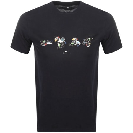 Product Image for PS By Paul Smith Zebra T Shirt Navy