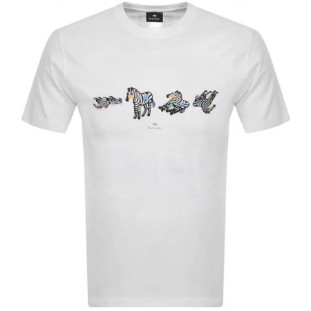 Product Image for PS By Paul Smith Zebra T Shirt White
