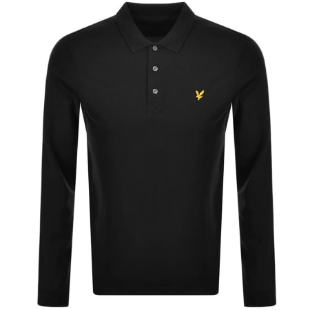 Product Image for Lyle And Scott Long Sleeved Polo T Shirt Black