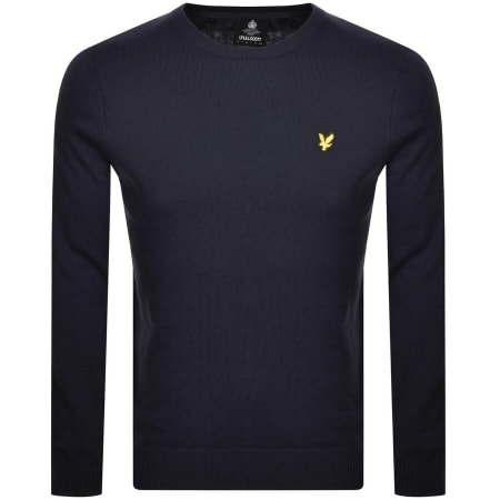 Product Image for Lyle And Scott Crew Neck Merino Knit Jumper Navy