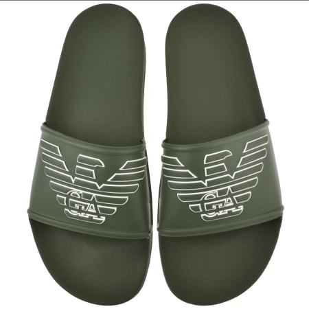 Product Image for Emporio Armani Logo Sliders Green