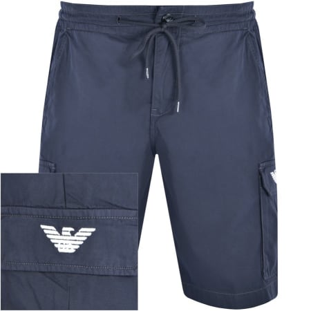 Product Image for Emporio Armani Cargo Bermuda Shorts Navy