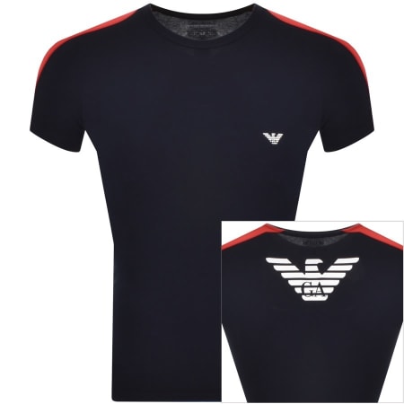 Product Image for Emporio Armani Lounge Crew Neck T Shirt Navy