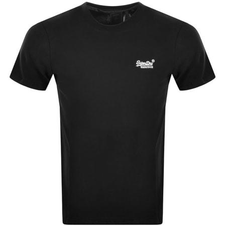 Product Image for Superdry Short Sleeved T Shirt Black