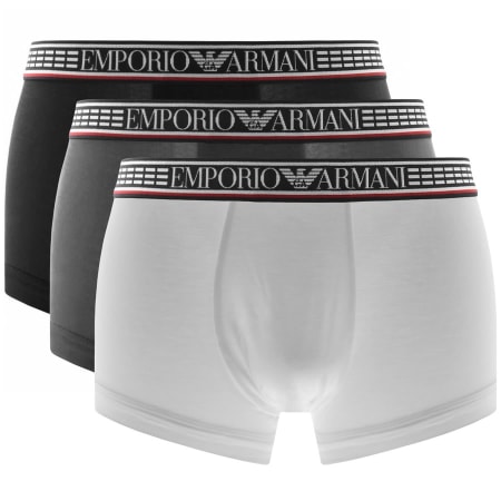 Product Image for Emporio Armani Underwear 3 Pack Boxer Trunks Black