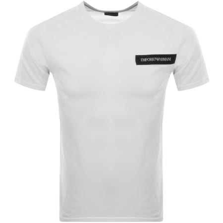 Product Image for Emporio Armani Crew Neck Logo T Shirt White