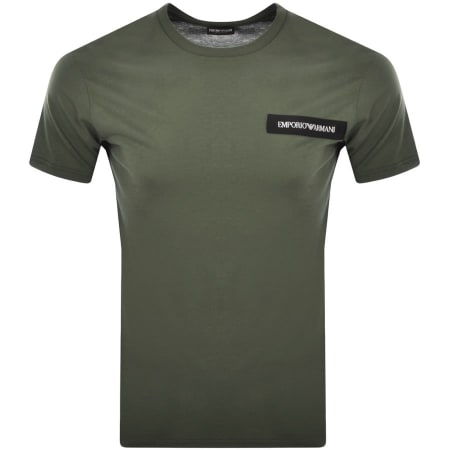 Product Image for Emporio Armani Crew Neck Logo T Shirt Green