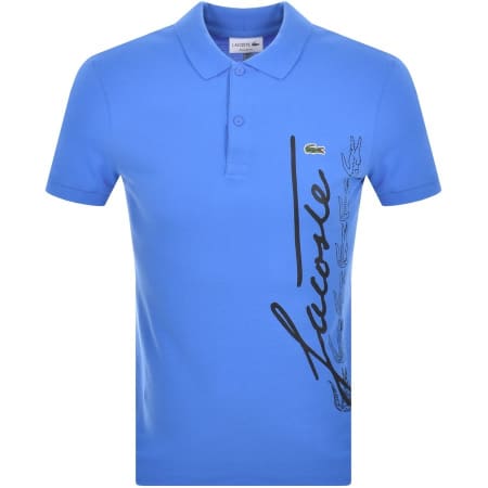 Product Image for Lacoste Short Sleeved Polo T Shirt Blue