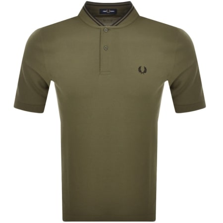 Product Image for Fred Perry Bomber Collar Polo T Shirt Khaki