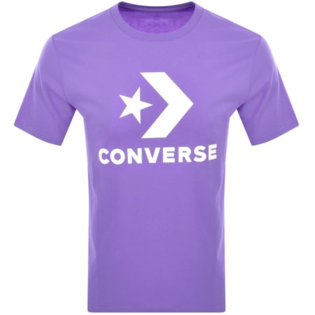 Product Image for Converse Star Chevron Logo T Shirt Purple