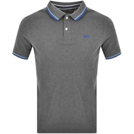 Product Image for Superdry Short Sleeved Polo T Shirt Grey